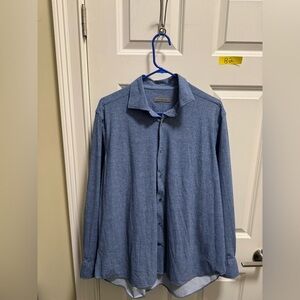 Mens Corneliani Long Sleeve Button Down Dress Shirt Size 17.5 - 44